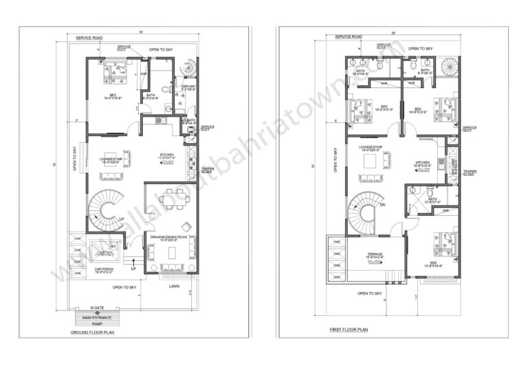 Bahria Town Karachi Layout / Elevations - Construction Cloud Estate