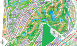 Golf City Bahria Town Karachi Maps